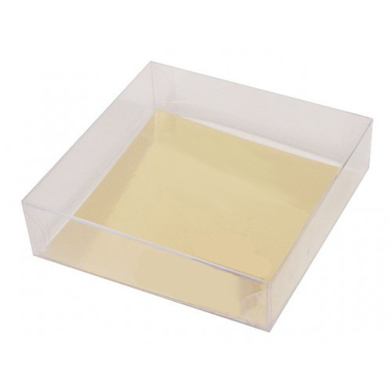 Cupcakedozen.nl Transparante doos vierkant - diverse maten (per 100 stuks)