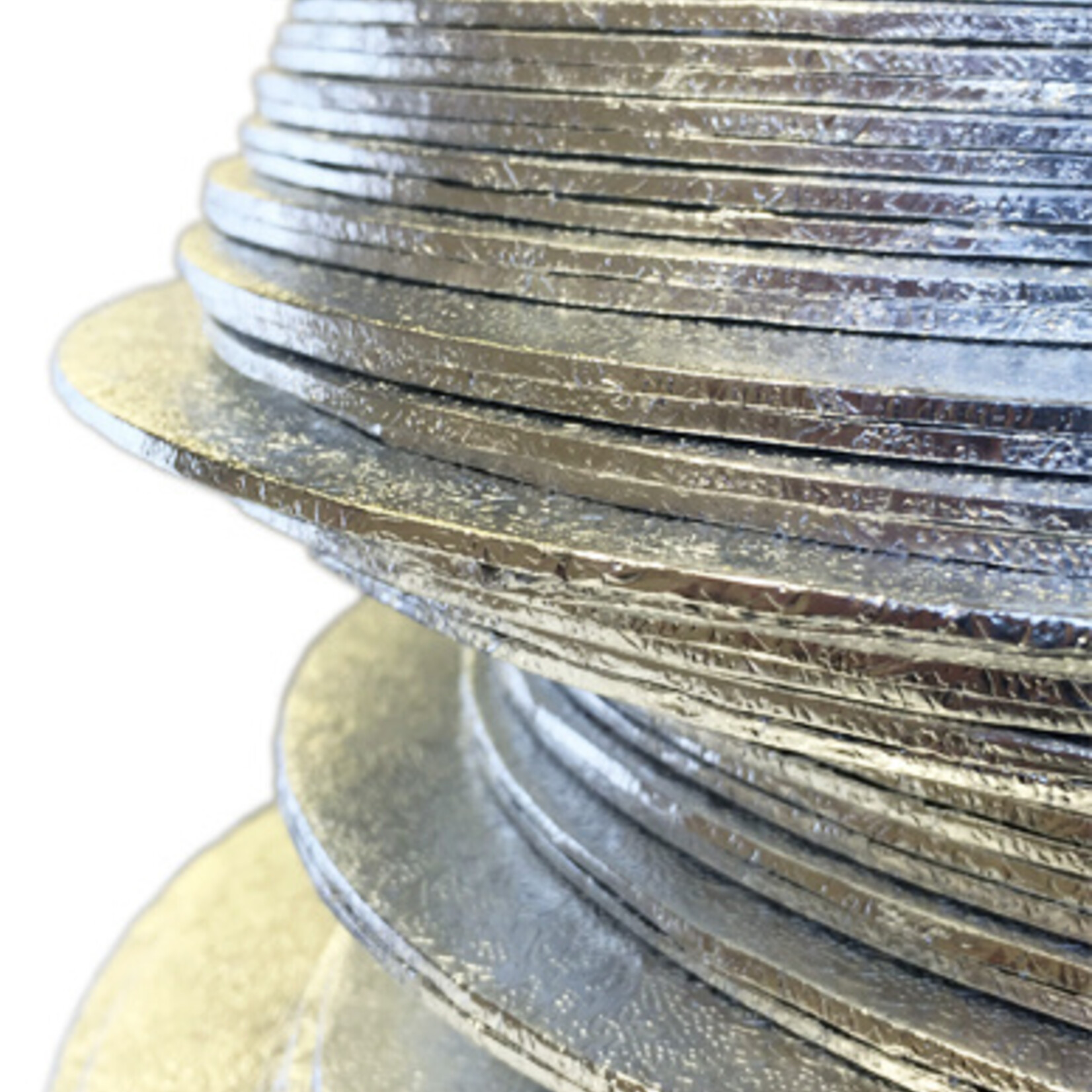 Doric Cakeboards Ø203 mm - zilver (per 10 stuks)