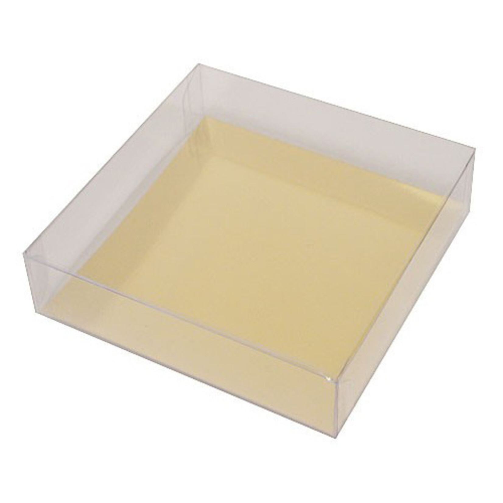 Cupcakedozen.nl Transparante doos vierkant - diverse maten (per 100 stuks)