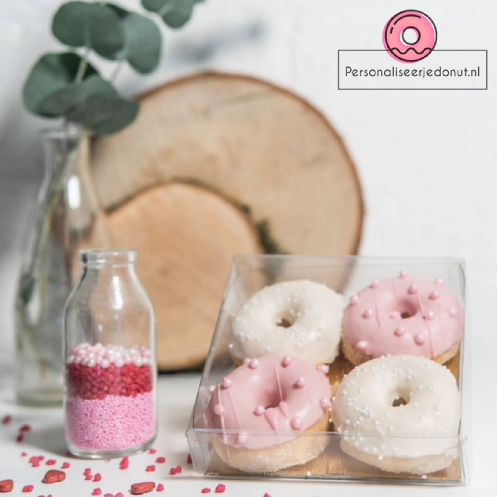 Cupcakedozen.nl Transparante doos vierkant - diverse maten (per 100 stuks)