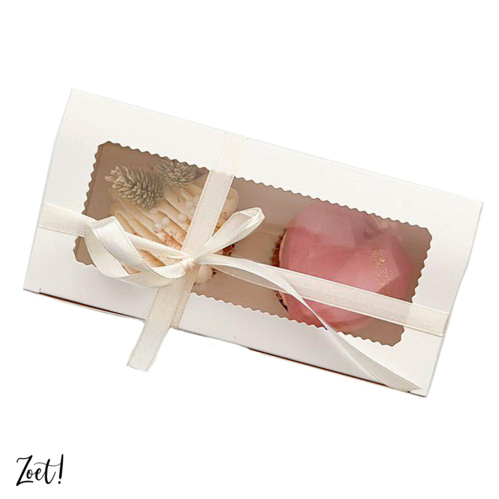 Cupcakedozen.nl Voordelige doos voor 2 cupcakes (per 10 stuks)