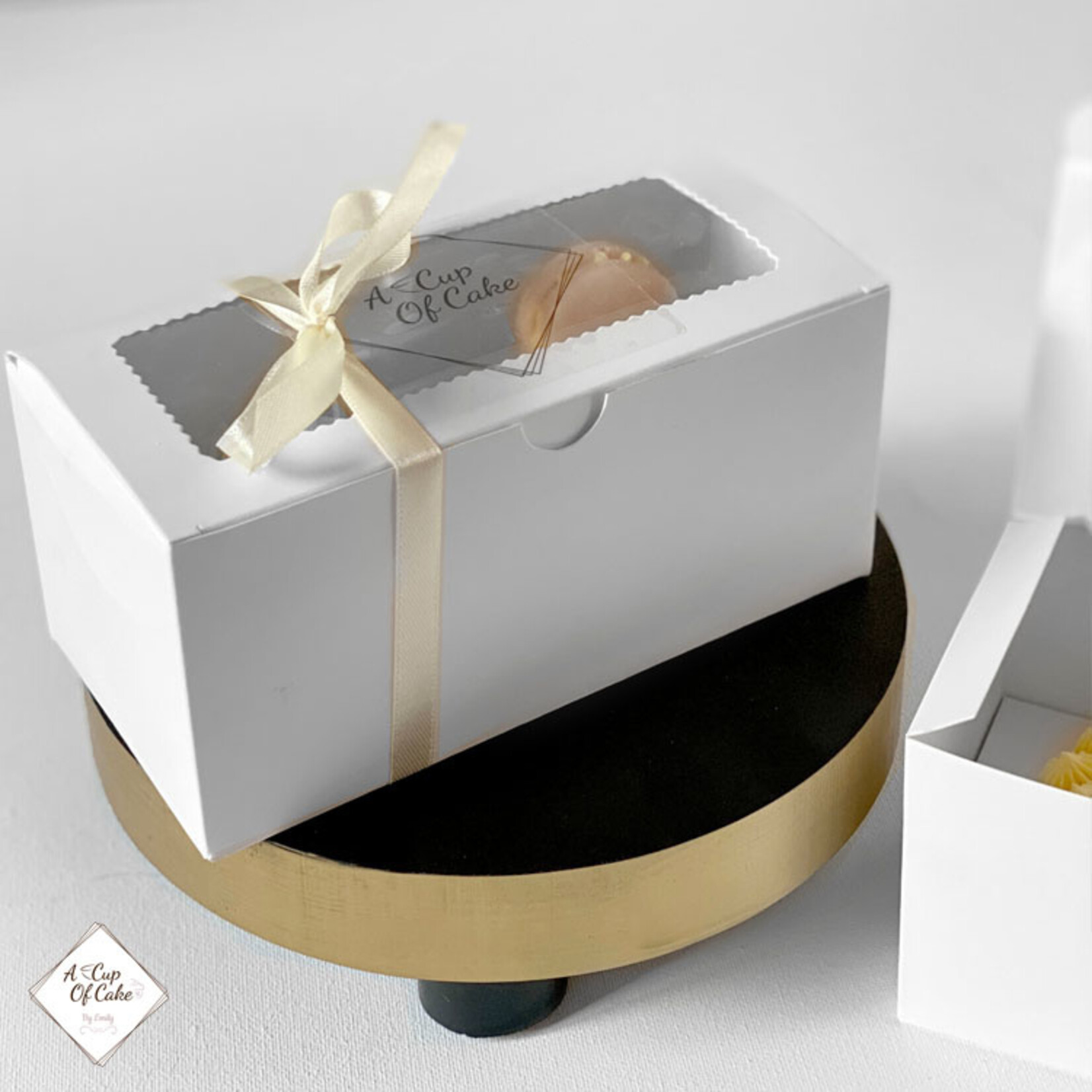 Cupcakedozen.nl Voordelige doos voor 2 cupcakes (per 10 stuks)