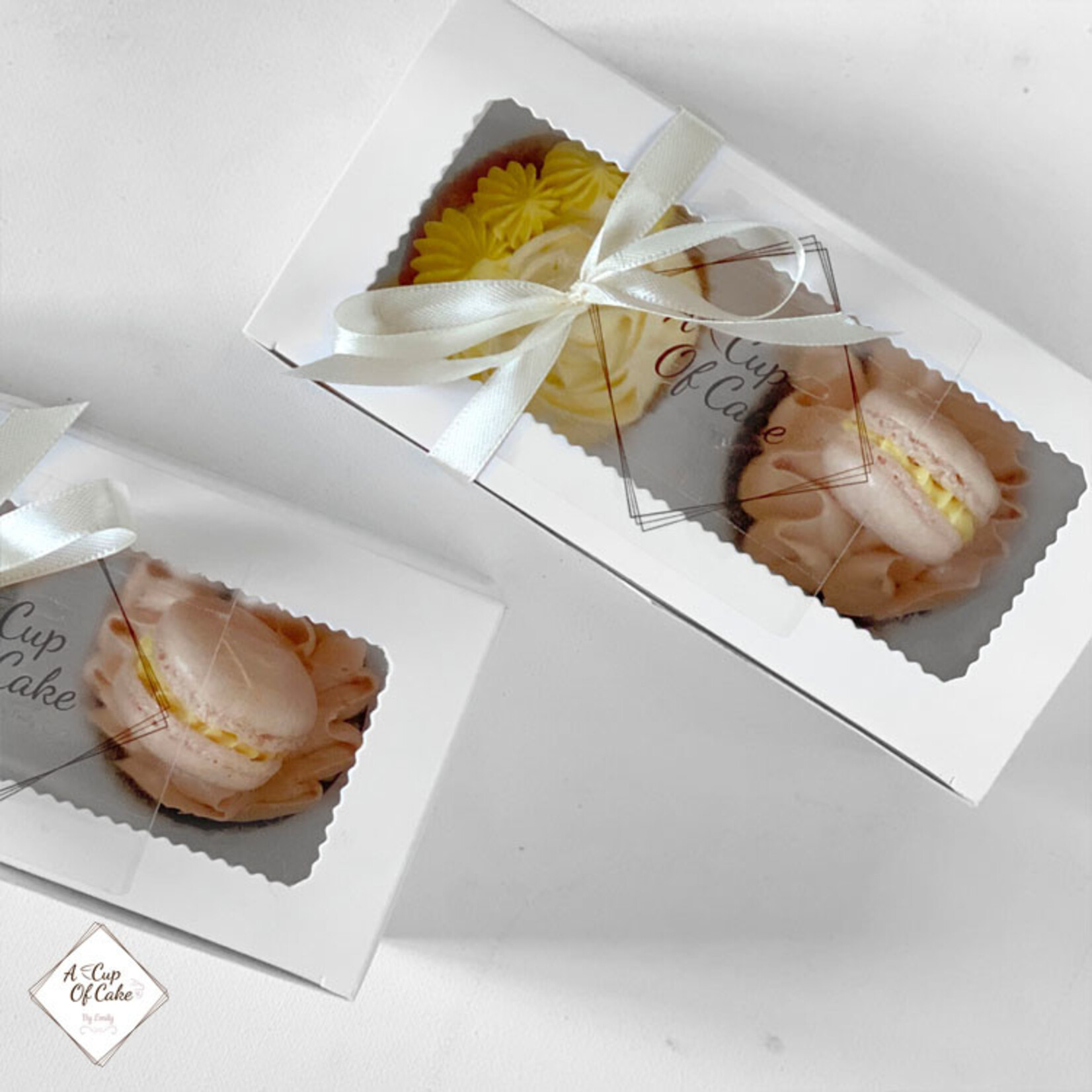 Cupcakedozen.nl Voordelige doos voor 2 cupcakes (per 10 stuks)
