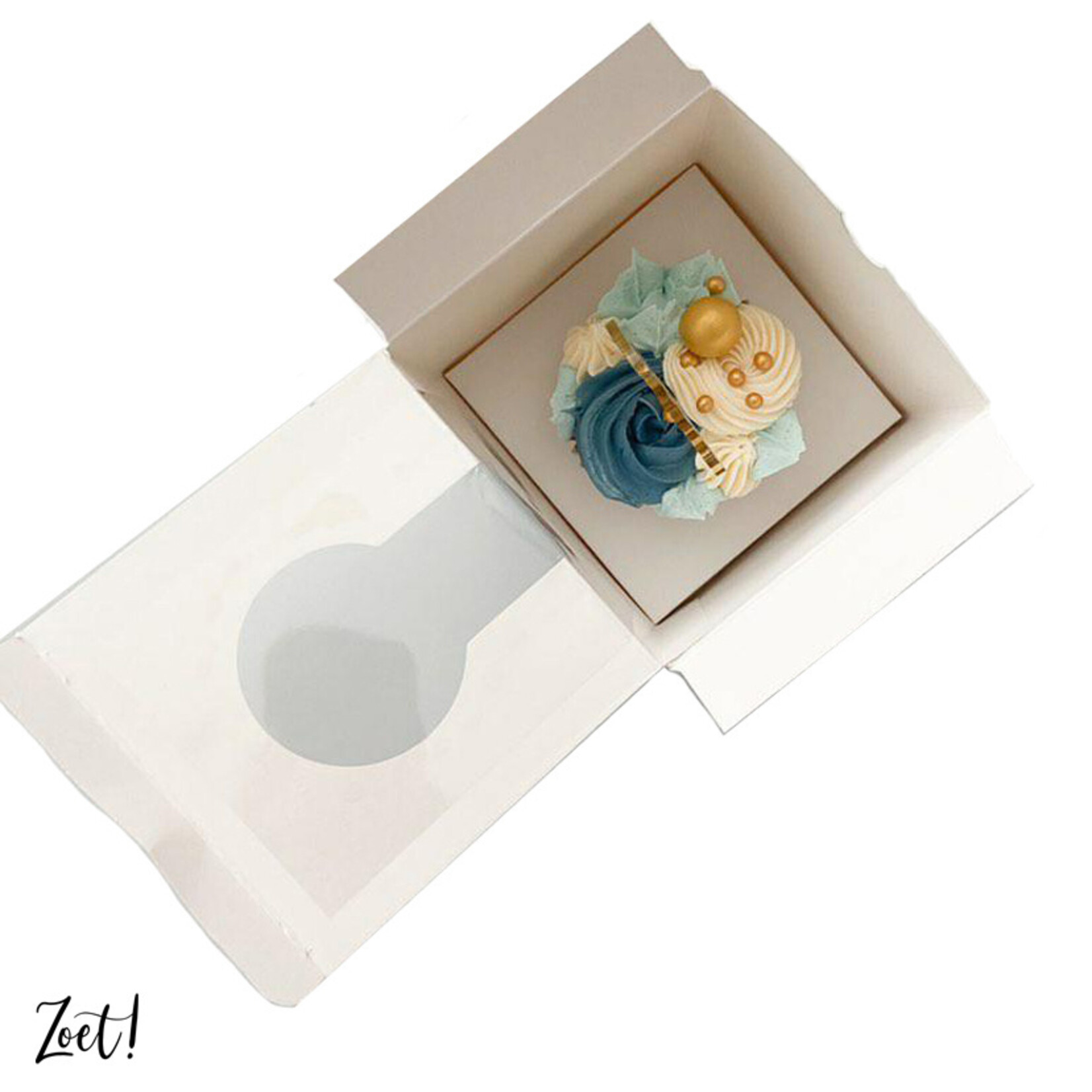 Cupcakedozen.nl Voordelige doos voor 1 cupcake (per 10 stuks)