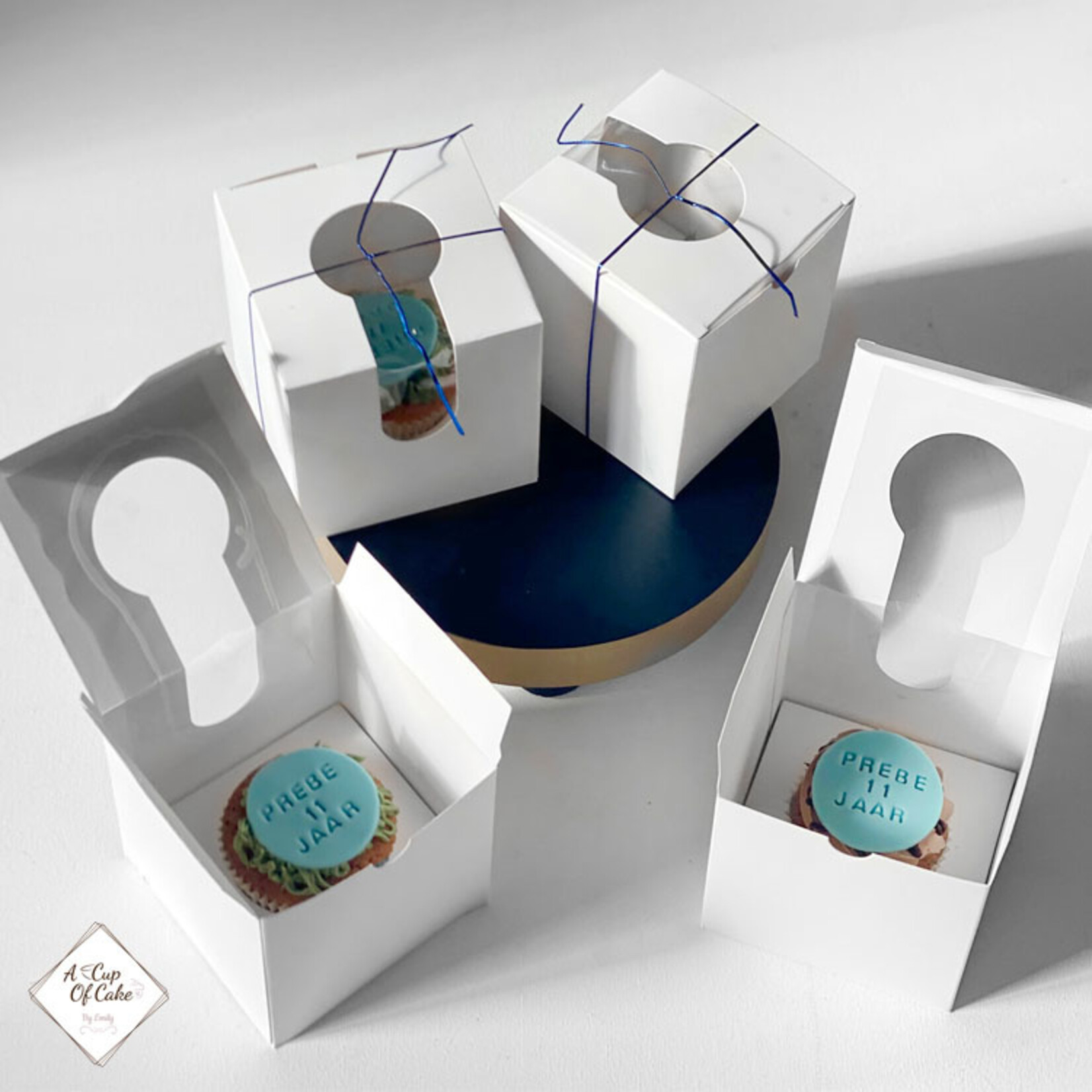 Cupcakedozen.nl Voordelige doos voor 1 cupcake (per 10 stuks)