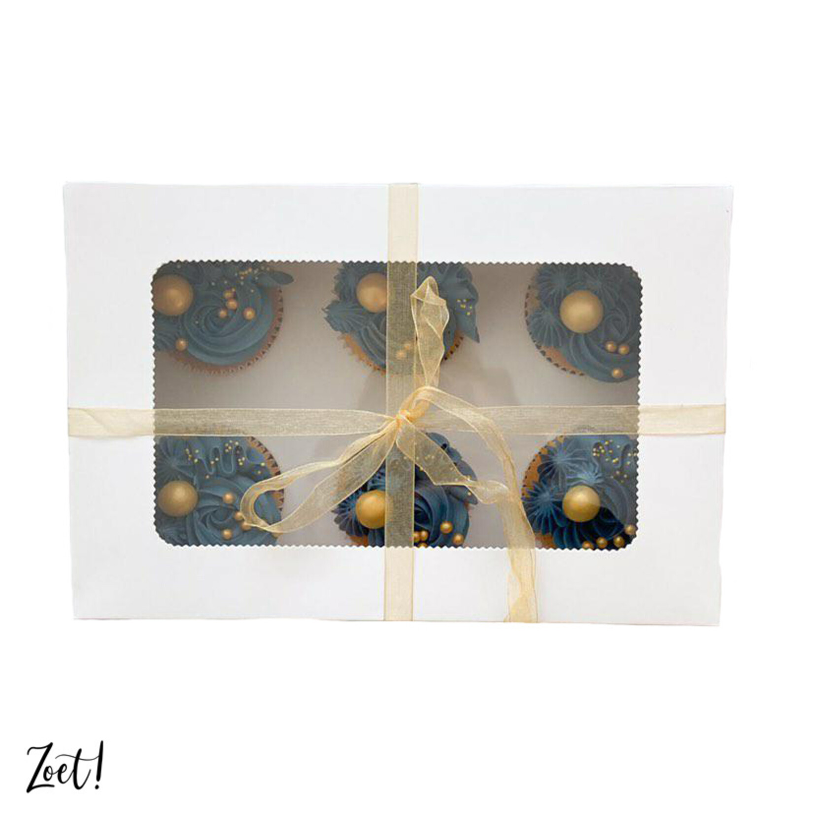 Cupcakedozen.nl Voordelige doos voor 6 cupcakes (per 10 stuks)