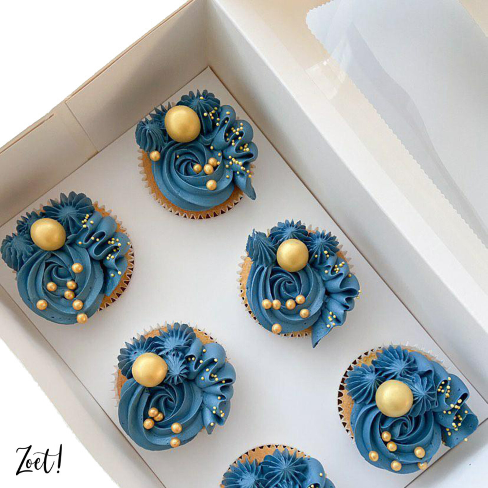 Cupcakedozen.nl Voordelige doos voor 6 cupcakes (per 10 stuks)