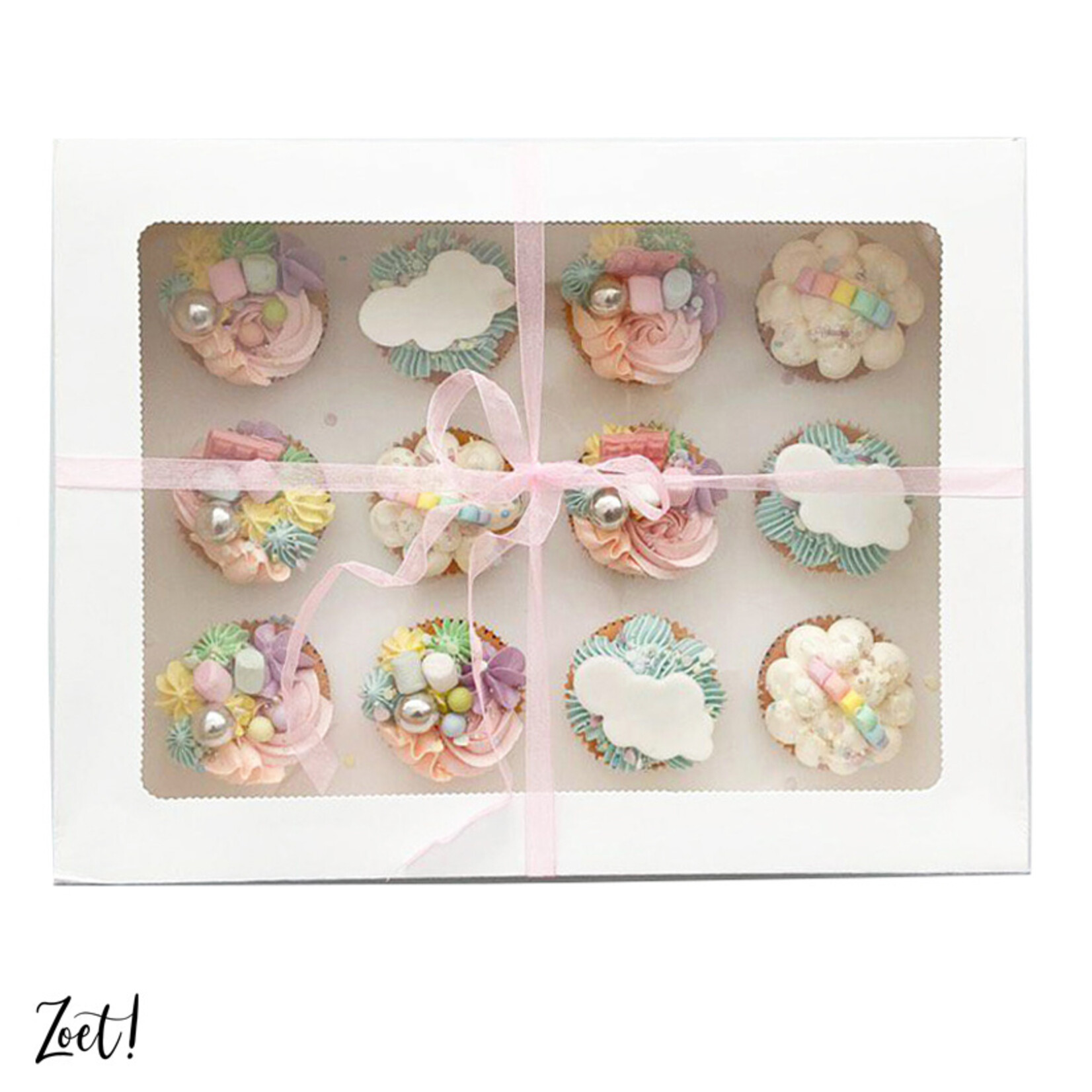 Cupcakedozen.nl Voordelige doos voor 12 cupcakes (per 10 stuks)