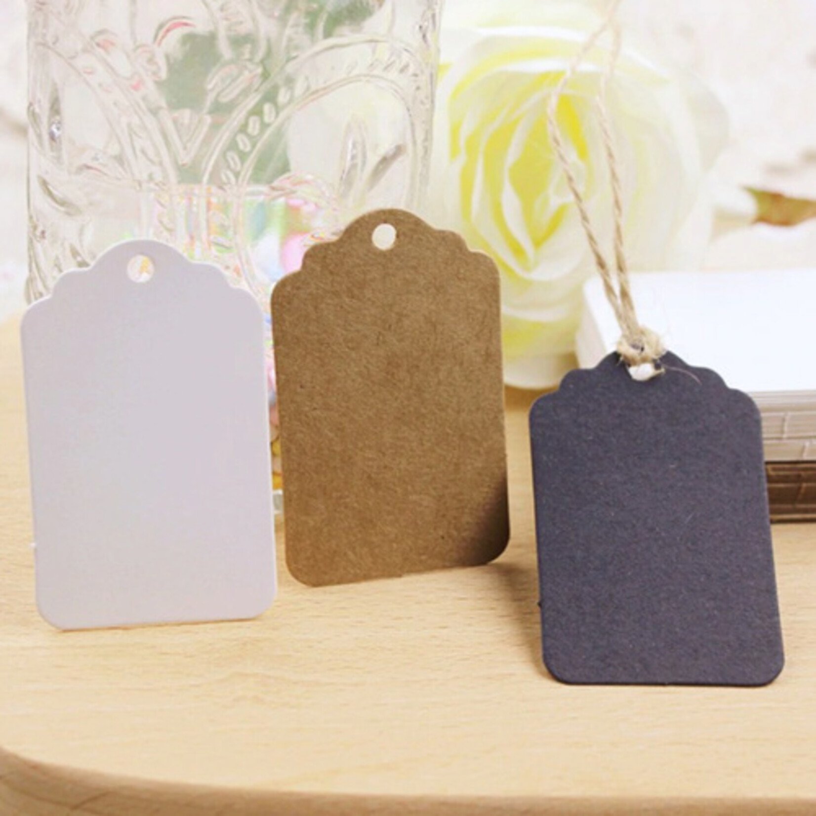 Cupcakedozen.nl Labels rechthoek 5x3cm (per 100 stuks)