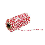 Cupcakedozen.nl Touw rood/wit (90 meter)
