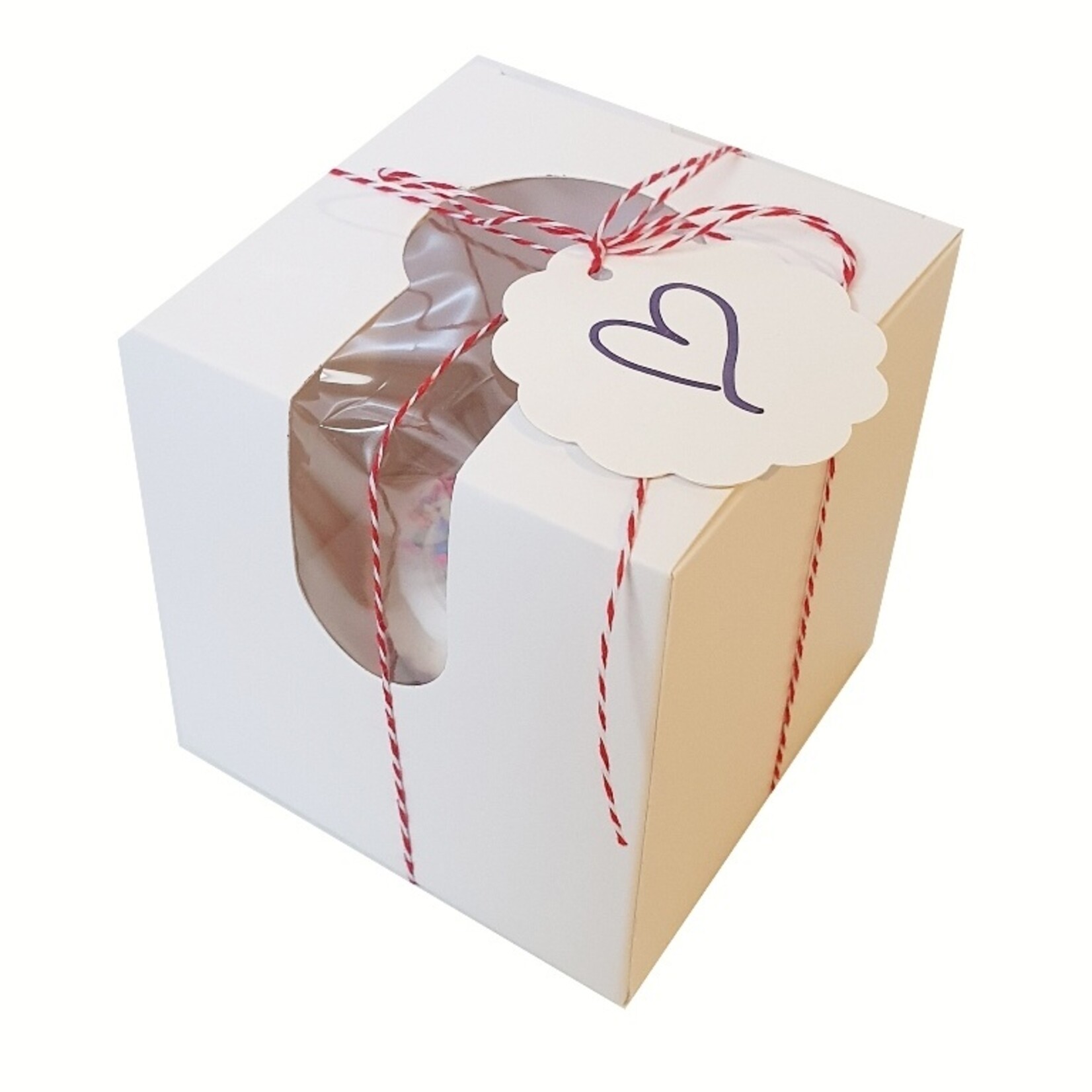 Cupcakedozen.nl Touw rood/wit (90 meter)