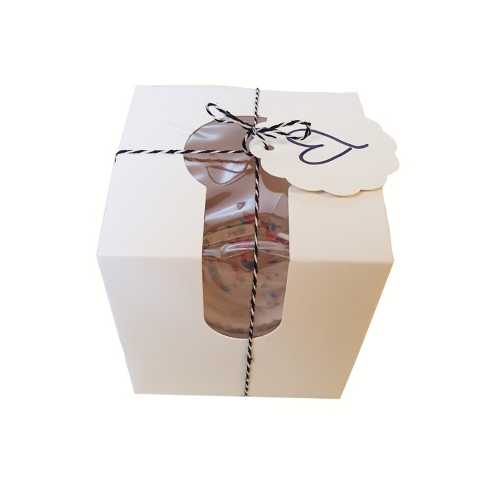 Cupcakedozen.nl Touw zwart/wit (90 meter)