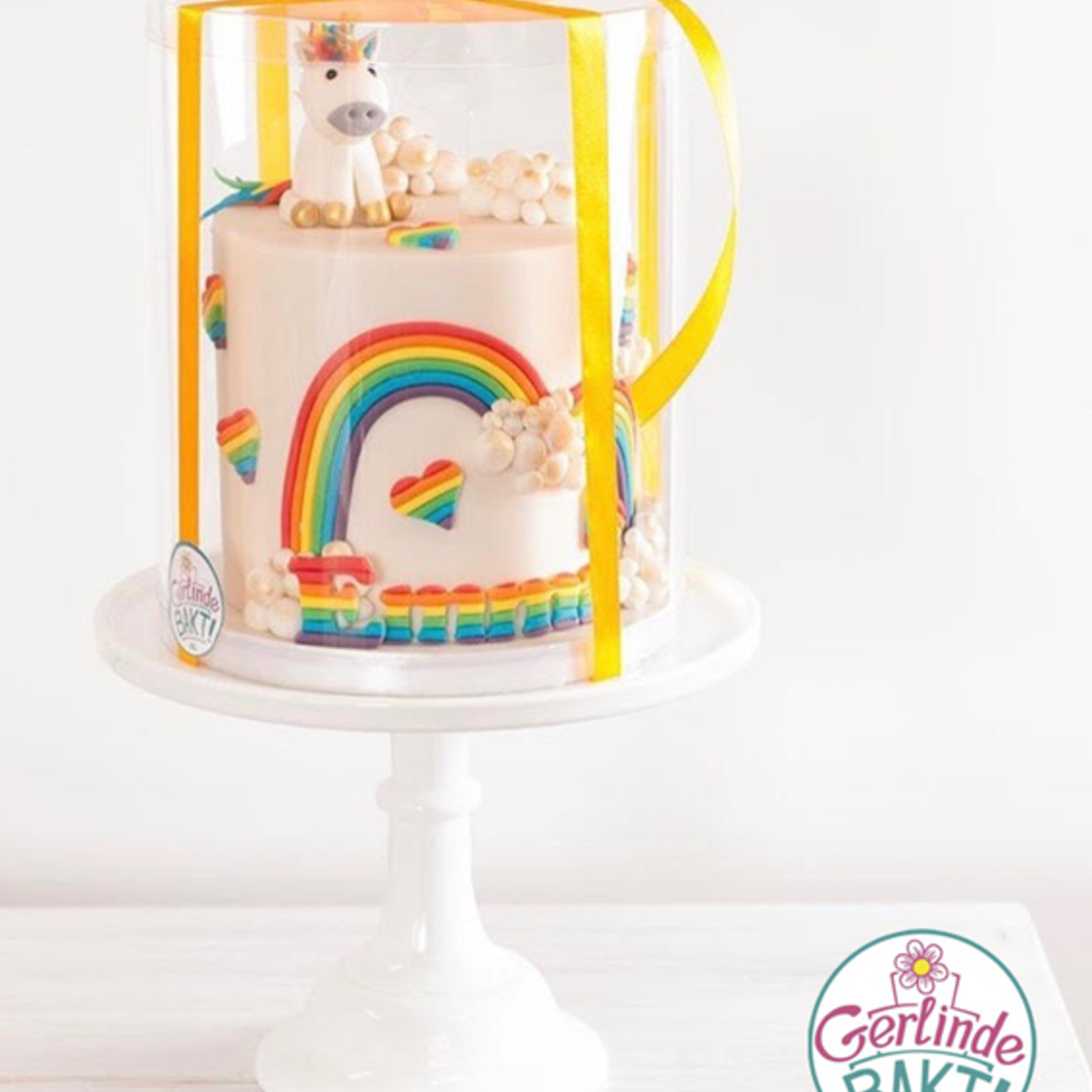 Cupcakedozen.nl Lint satijn - Geel