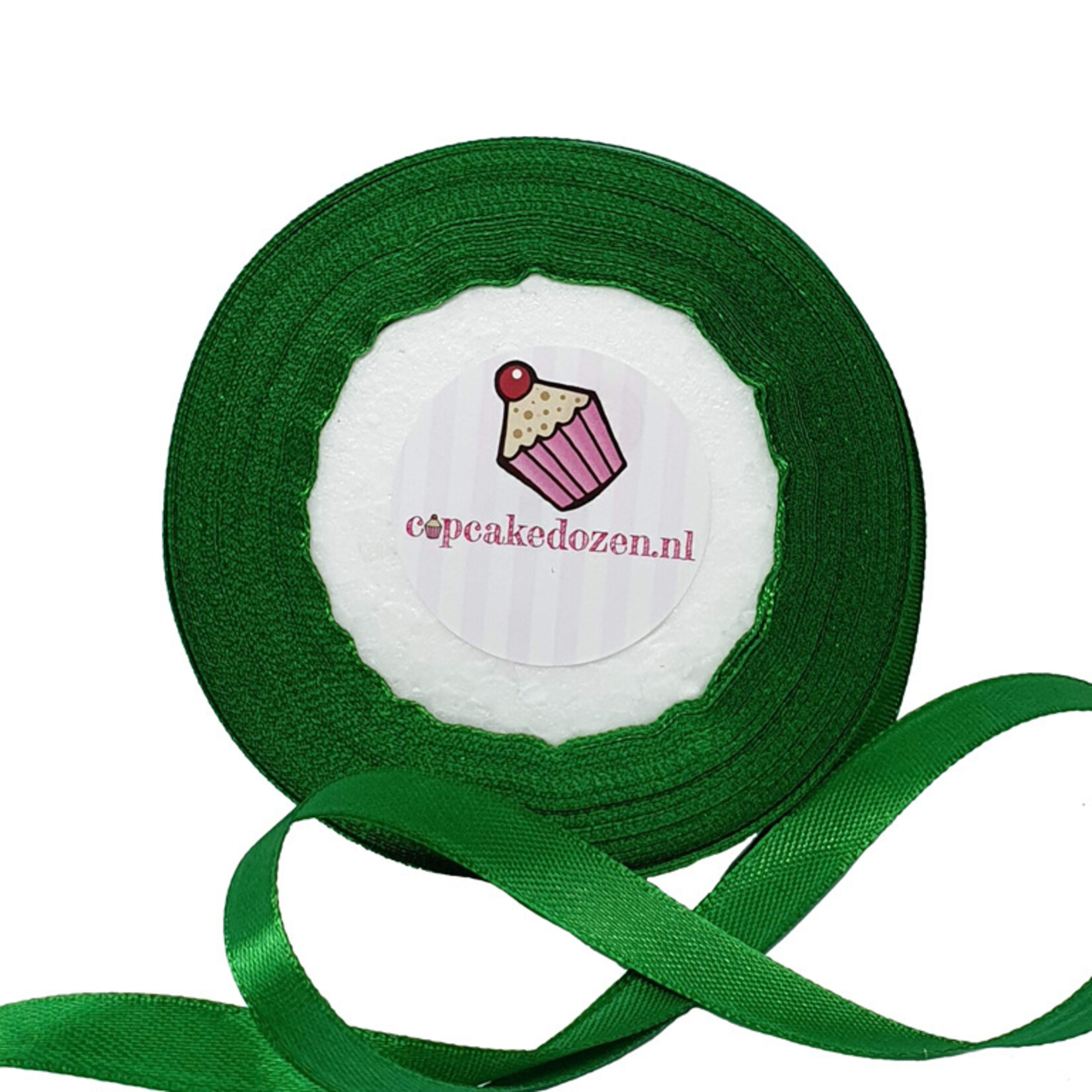 Cupcakedozen.nl Lint satijn - Groen