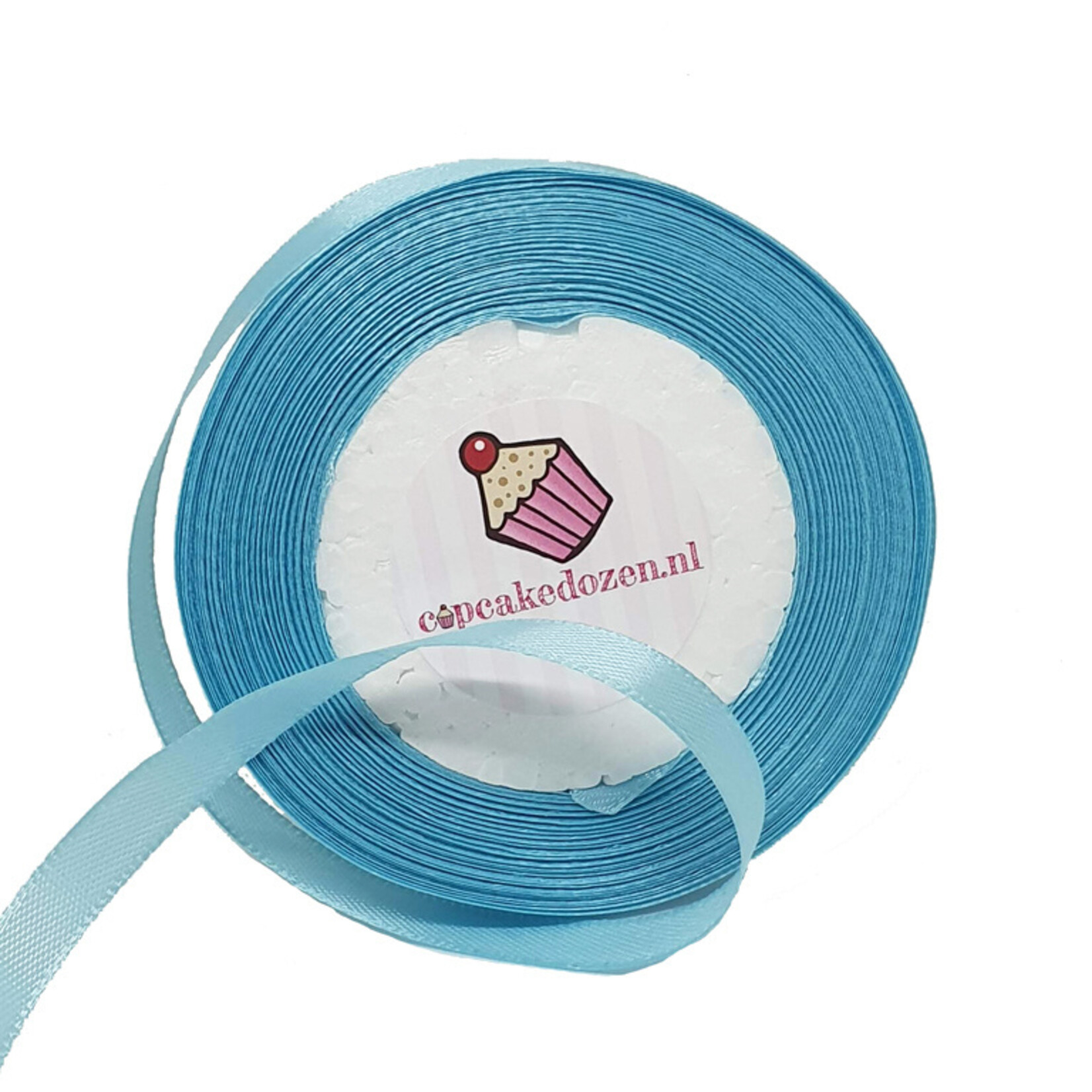 Cupcakedozen.nl Lint satijn - Lichtblauw