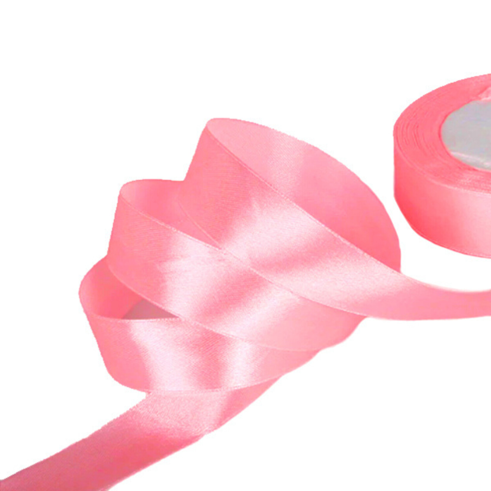 Cupcakedozen.nl Lint satijn - Lichtroze (25mm)