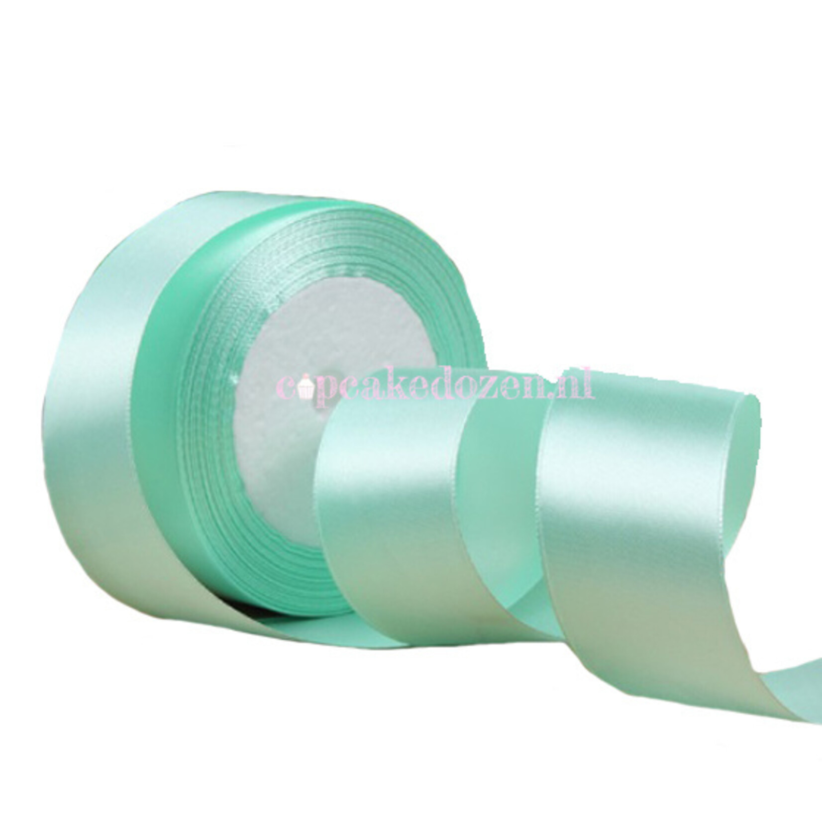 Cupcakedozen.nl Lint satijn - Mintgroen