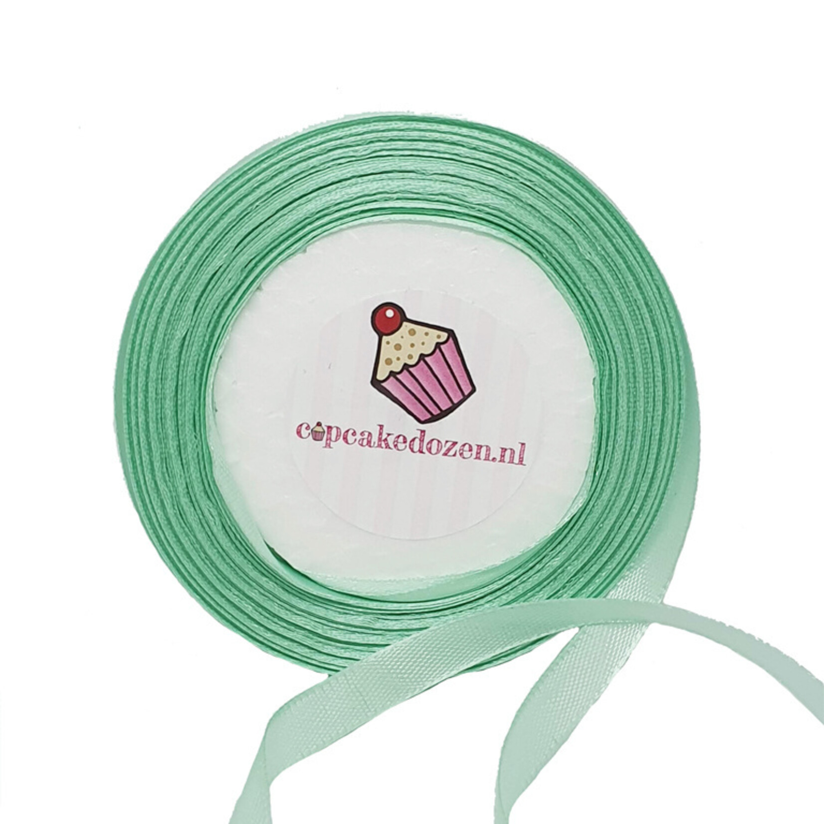Cupcakedozen.nl Lint satijn - Mintgroen