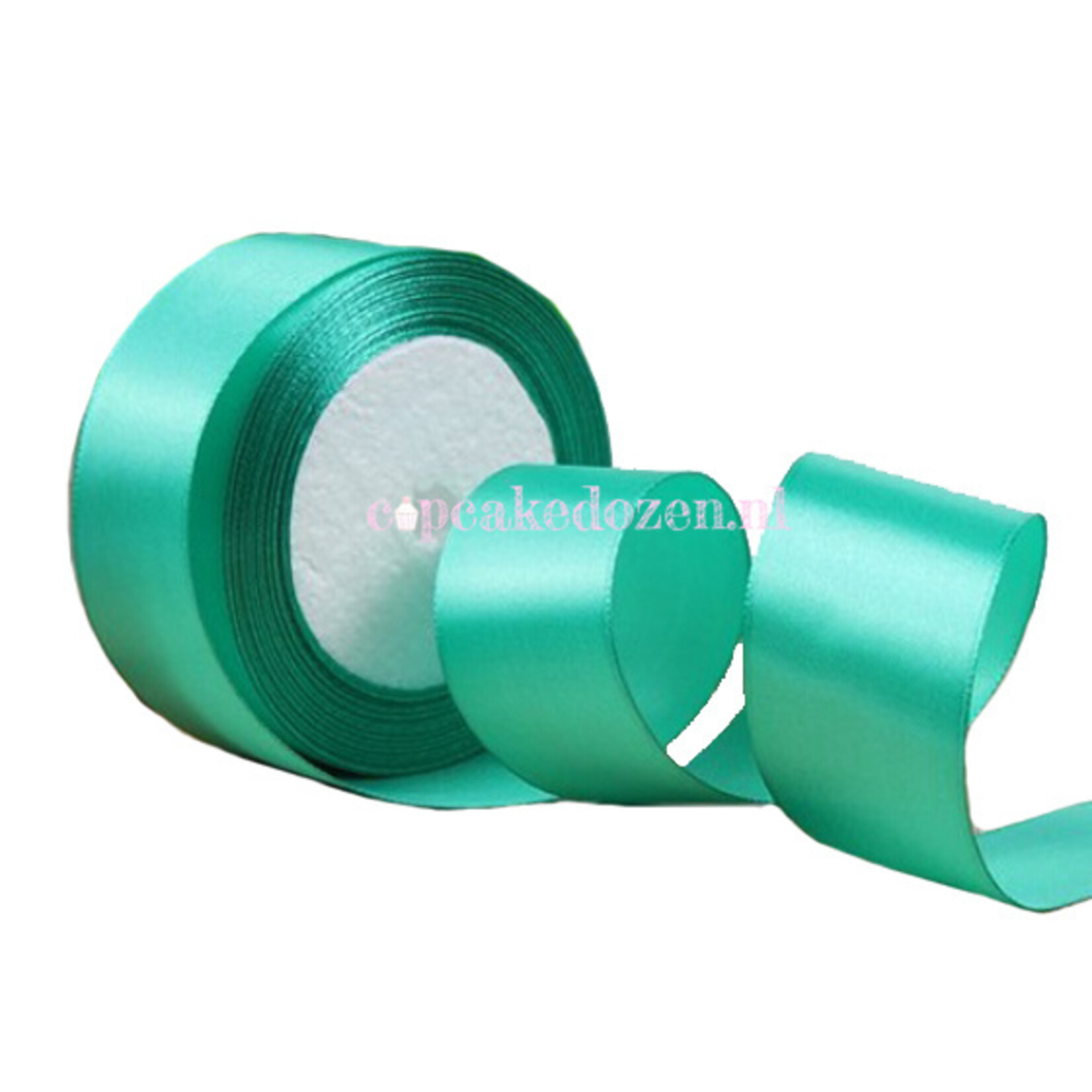Cupcakedozen.nl Lint satijn - Turquoise
