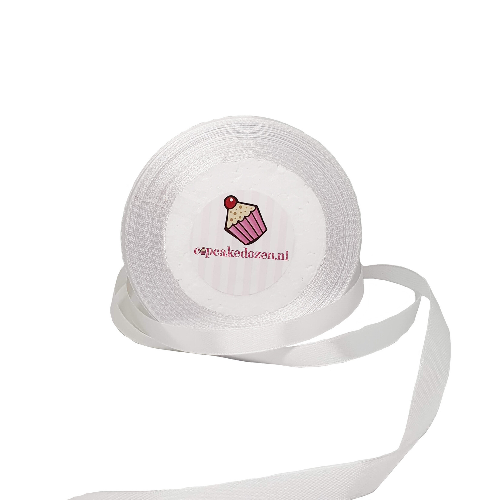 Cupcakedozen.nl Lint satijn - Wit
