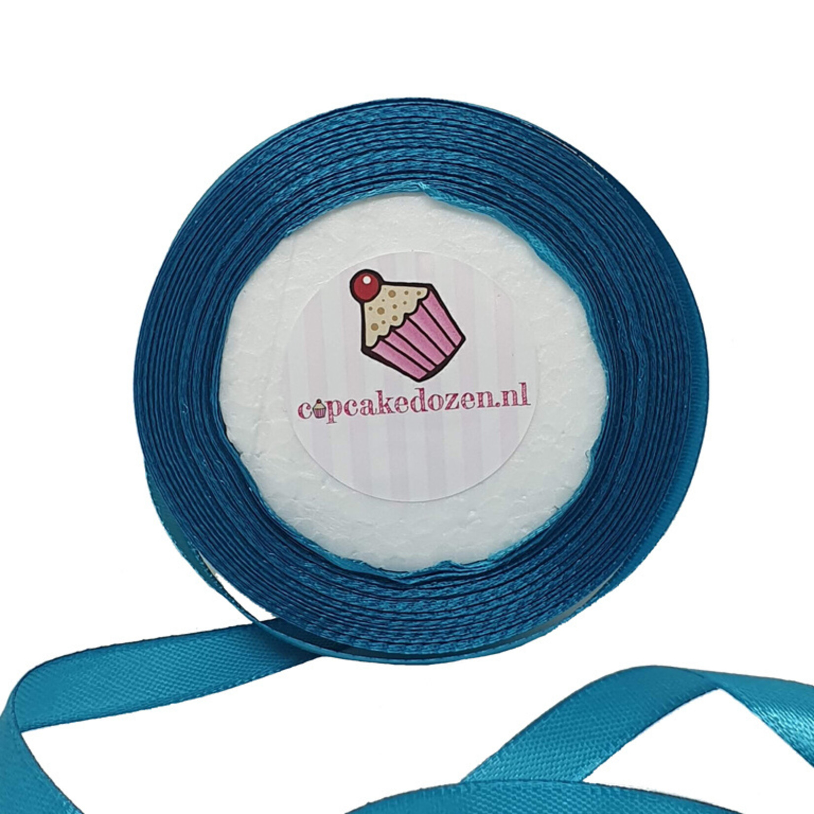 Cupcakedozen.nl Lint satijn - Petrol