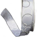 Cupcakedozen.nl Lint - cirkels wit (25mm x 20m)