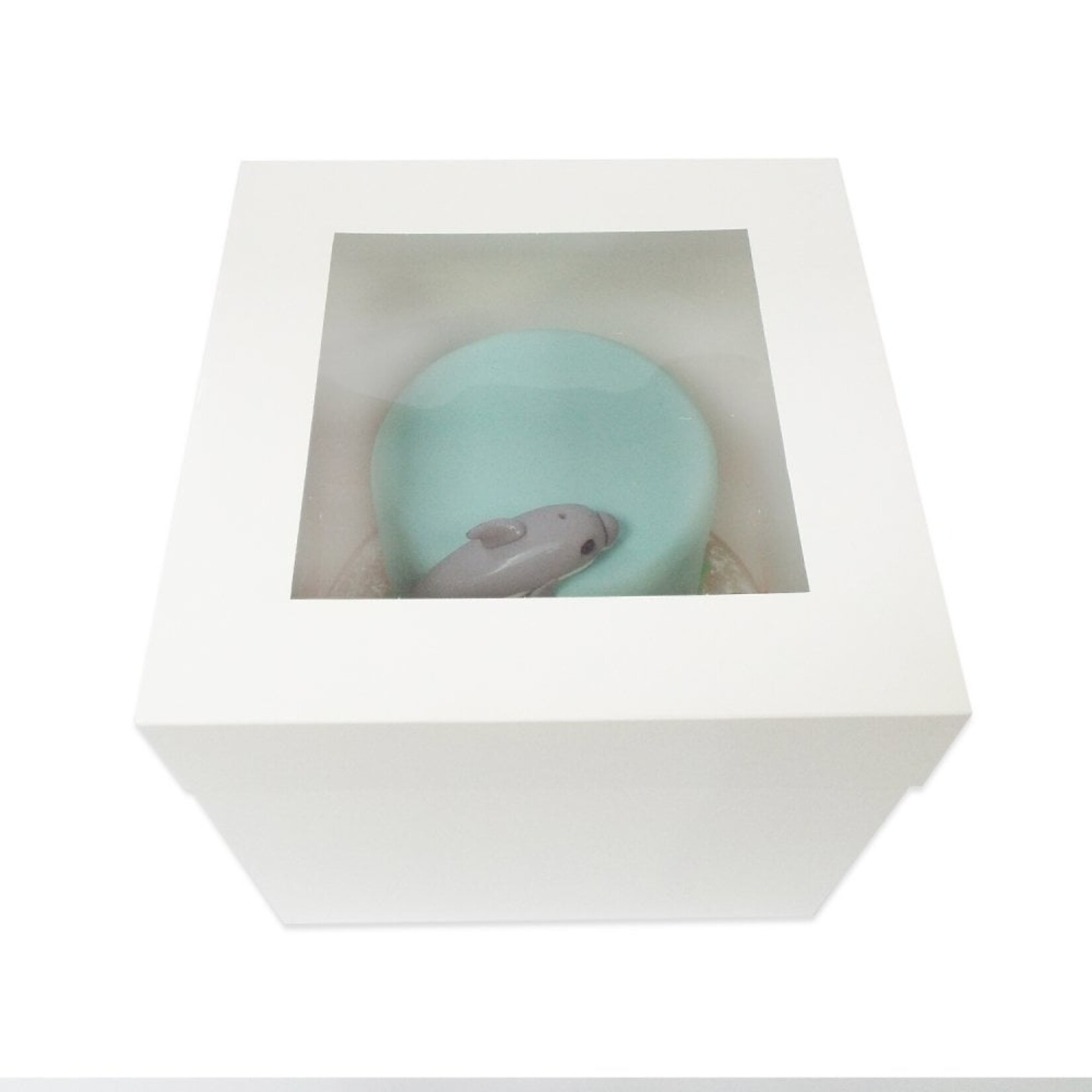 Cupcakedozen.nl Hoge taartdoos met venster - 406 x 406 x 300 mm (per 50 stuks)