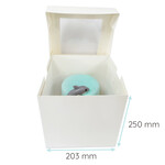 Cupcakedozen.nl Hoge taartdoos met venster - 20x20x25cm (50 st.)