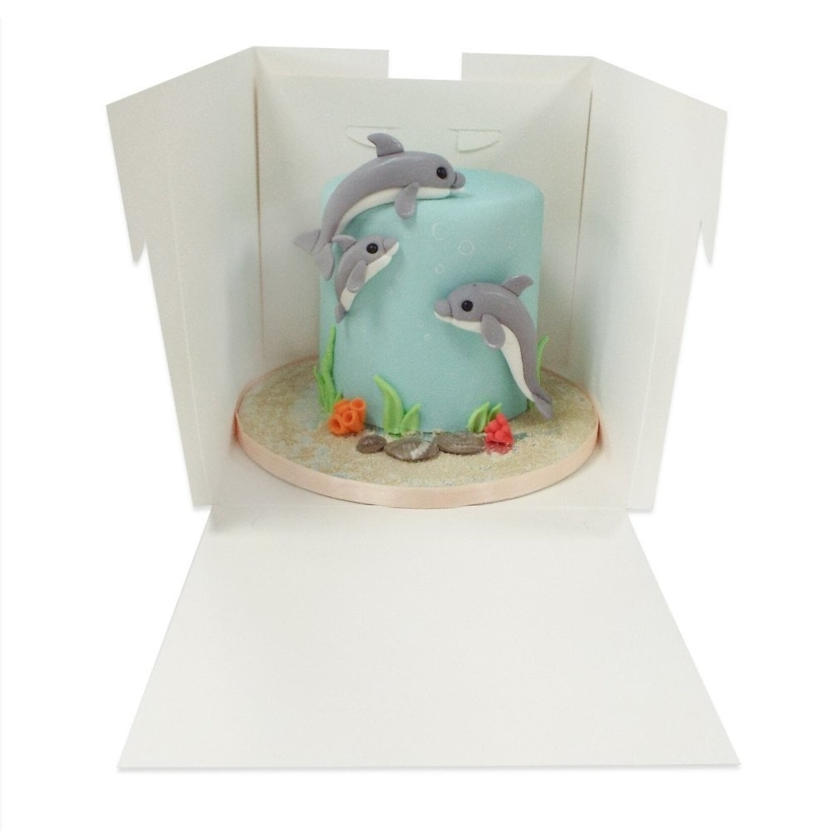 Cupcakedozen.nl Hoge taartdoos met venster - 203 x 203 x 250 mm (per 50 stuks)