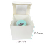Cupcakedozen.nl Hoge taartdoos met venster - 25x25x25cm (50 st.)
