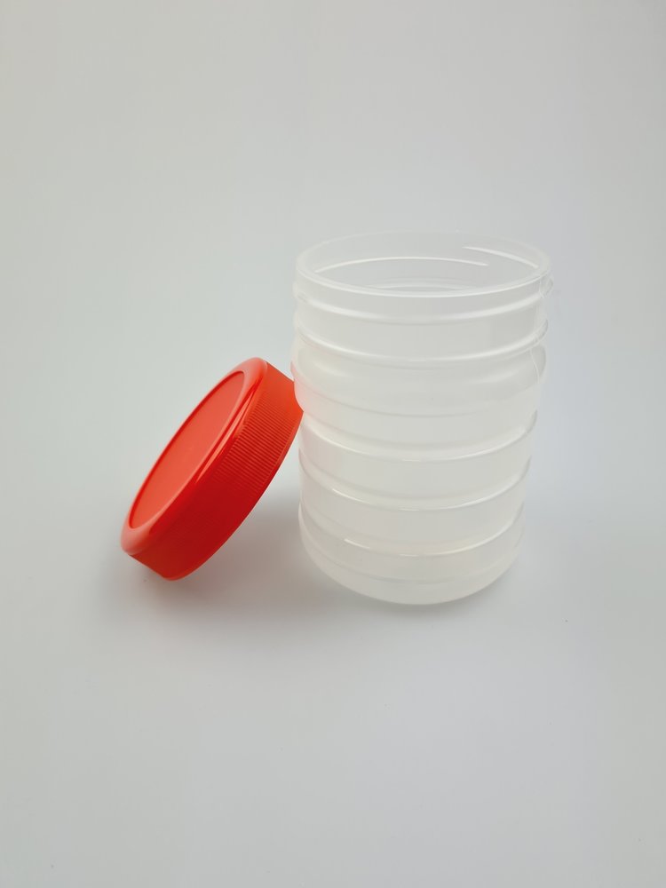 Emtrade 500ml plastic PP potten met schroefdeksel, hot fill