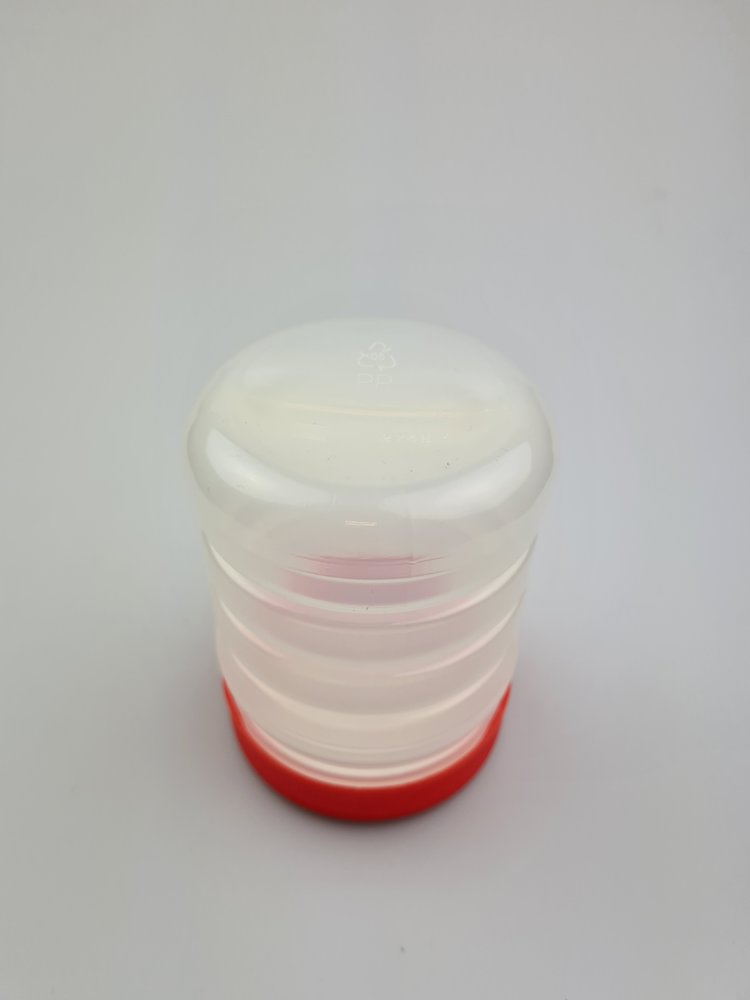 Emtrade 500ml plastic PP potten met schroefdeksel, hot fill