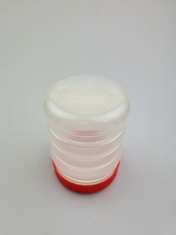 Emtrade 500ml plastic PP potten met schroefdeksel, hot fill