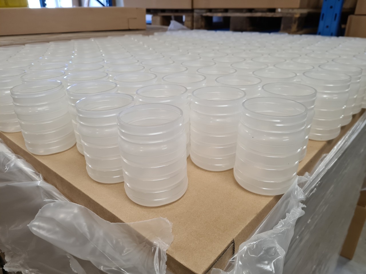 Emtrade 500ml plastic PP potten met schroefdeksel, hot fill