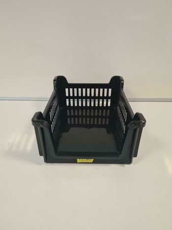 Emtrade Magazijnbak, 400x300x160 mm, euronorm, blauw kunststof, gebruikt