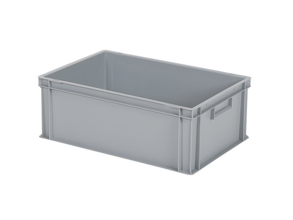 Emtrade (Nieuw) 60x40x22 kunststof bak, grijs, PP, gesloten, vlakke bodem, nieuw Emtrade (Nieuw) 60x40x22 kunststof bak, grijs, PP, gesloten, vlakke bodem, nieuw