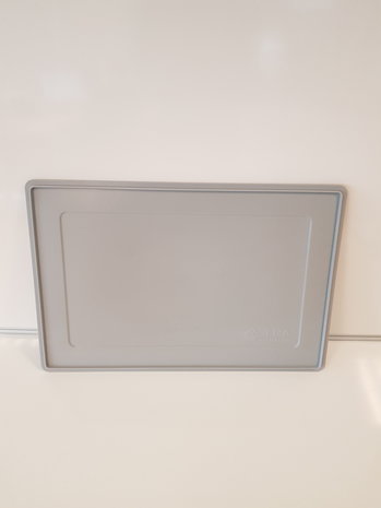 Emtrade 60x40 Deksel, grijs, PP, nieuw