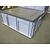 Engels Stapelbak met deksel, 800x600x320 mm, euronorm, grijs pp, gebruikt