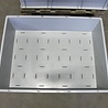 Emtrade Stapelbak, 800x600x220 mm, euronorm geperforeerde bodem, grijs pp, gebruikt