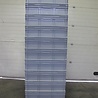 Emtrade Stapelbak, 800x600x220 mm, euronorm geperforeerde bodem, grijs pp, gebruikt