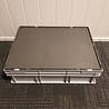 Emtrade Stapelbak met deksel, 800x600x230 mm, euronorm, grijs pp, gebruikt