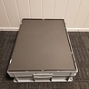 Emtrade Stapelbak met deksel, 800x600x230 mm, euronorm, grijs pp, gebruikt