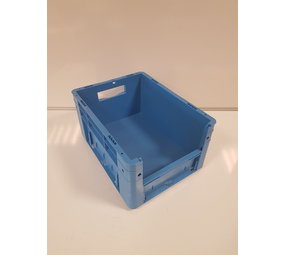 Emtrade 40x30x21 grijpbak, blauw, PP, vlakke bodem, gebruikt Emtrade 40x30x21 grijpbak, blauw, PP, vlakke bodem, gebruikt