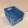 Emtrade Magazijnbak, 400x300x210 mm, euronorm, blauw pp, gebruikt