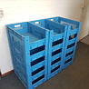 Emtrade 60x40x21 Grijpbak, blauw, PP, vlakke bodem, gebruikt Emtrade 60x40x21 Grijpbak, blauw, PP, vlakke bodem, gebruikt