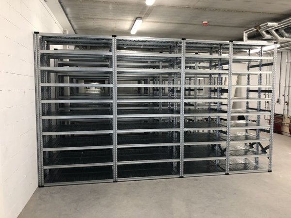 Metalsistem Metalsistem S1 Legbordstelling 2500x1200x600 mm, gebruikt