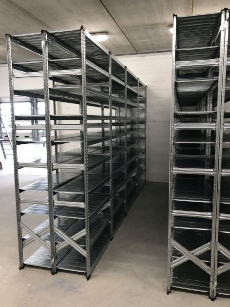 Metalsistem Metalsistem S1 Legbordstelling 2500x1200x600 mm, gebruikt