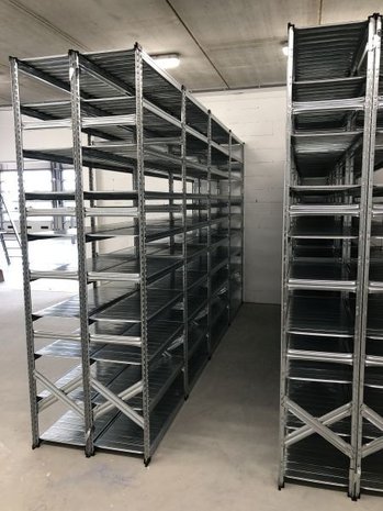 Metalsistem Metalsistem S1 Legbordstelling 2500x1200x600 mm, gebruikt