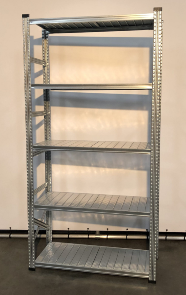 Metalsistem Metalsistem S1 Legbordstelling 2500x1200x300 mm, gebruikt Metalsistem Metalsistem S1 Legbordstelling 2500x1200x300 mm, gebruikt