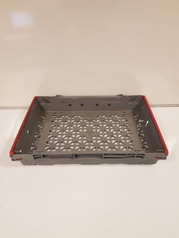 Emtrade 60x40x11 Kunststof bak, stapelbaar nestbaar, grijs, PP, gebruikt